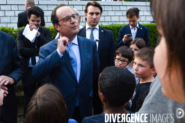 François Hollande. Commémoration du martyre de Tulle.