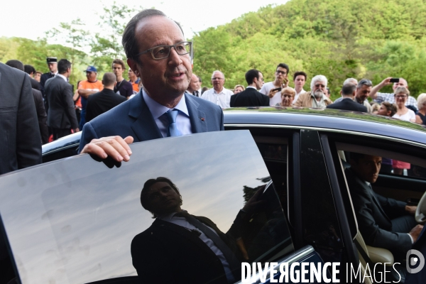 François Hollande. Commémoration du martyre de Tulle.