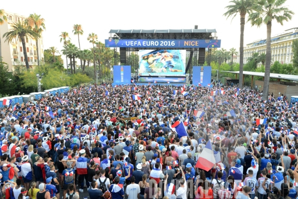 Finale de l Euro 2016 - Fan Zone de Nice