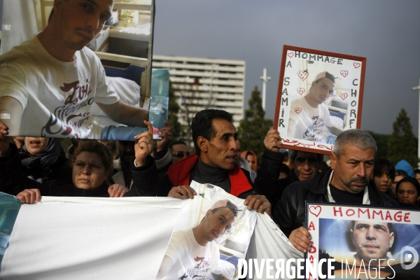 Marche blanche aprés l assasinat de samir Shorfi