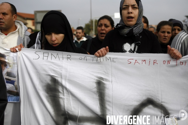 Marche blanche aprés l assasinat de samir Shorfi