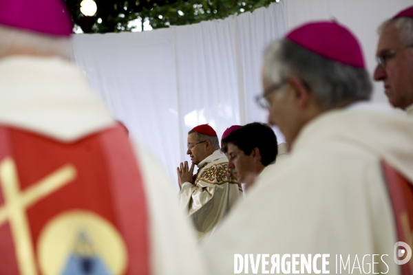 Cardinal André Vingt-Trois lors des 150 ans de Notre-Dame de France