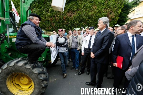 Stéphane Le Foll et les agriculteurs