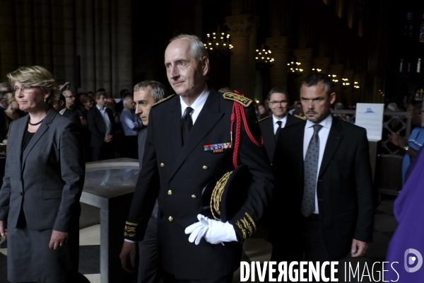 Messe hommage à Notre-Dame de Paris en mémoire du père Jacques Hamel assassiné à Saint-Etienne-du-Rouvray