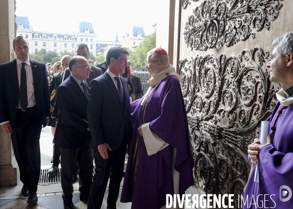 Messe hommage à Notre-Dame de Paris en mémoire du père Jacques Hamel assassiné à Saint-Etienne-du-Rouvray