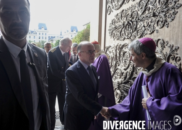 Messe hommage à Notre-Dame de Paris en mémoire du père Jacques Hamel assassiné à Saint-Etienne-du-Rouvray