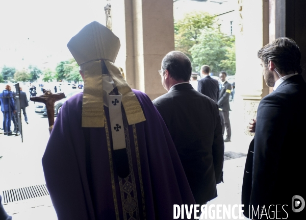 Messe hommage à Notre-Dame de Paris en mémoire du père Jacques Hamel assassiné à Saint-Etienne-du-Rouvray