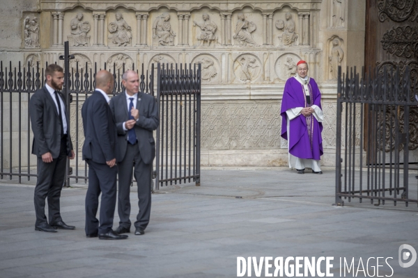 Attentat de Saint-Etienne-du-Rouvray : cérémonie à Notre-Dame