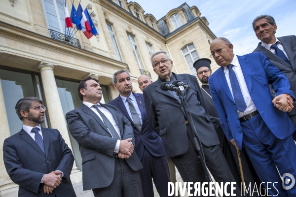 Elysée: r¢union de la conf¢rence des repr¢sentants des cultes en france