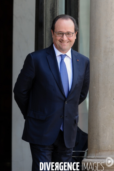 François Hollande reçoit les chefs de partis politiques après le Brexit