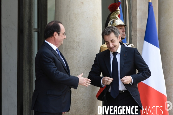François Hollande reçoit les chefs de partis politiques après le Brexit
