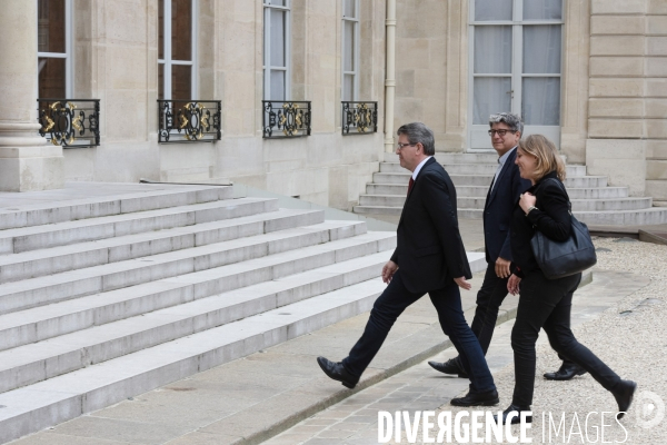 François Hollande reçoit les chefs de partis politiques après le Brexit