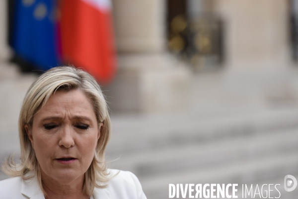 François Hollande reçoit les chefs de partis politiques après le Brexit