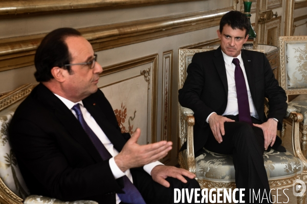 François Hollande reçoit les chefs de partis politiques après le Brexit