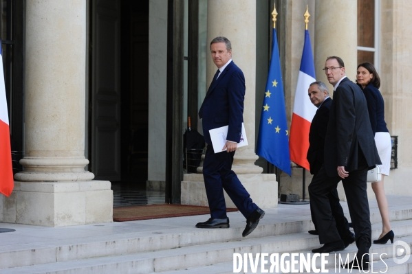 François Hollande reçoit les chefs de partis politiques après le Brexit