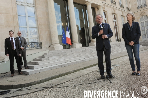 François Hollande reçoit les chefs de partis politiques après le Brexit