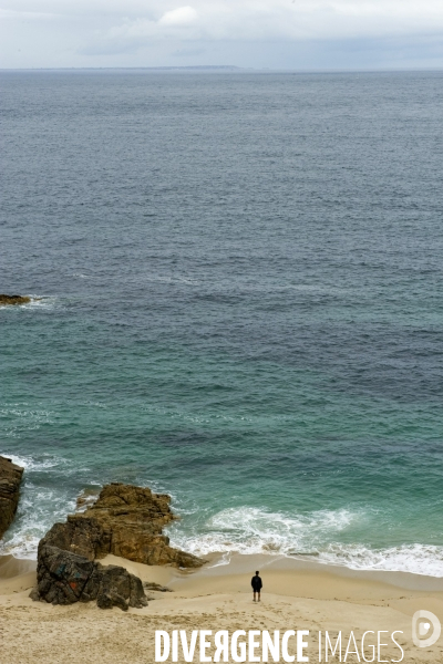 Bretagne.La pointe de Corsen est le point le plus occidental de la France continenetale.