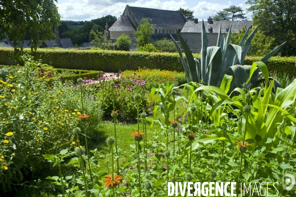 Bretagne.Le jardin remarquable de l abbaye de Daoulas