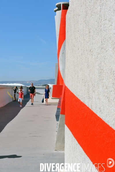 Felice Varini A ciel ouvert au Corbusier