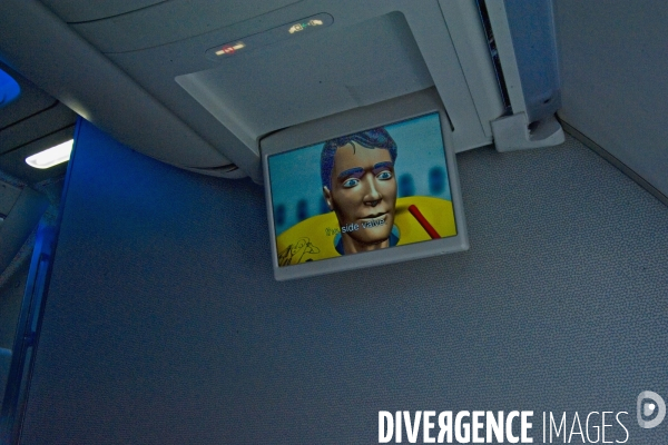 Illustration Aout2016Film d animation des consignes de securite a bord d un avion
