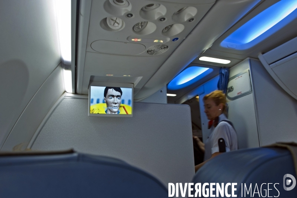 Illustration Aout2016Film d animation des consignes de securite a bord d un avion