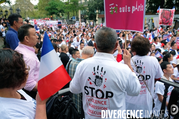 Manifestation contre les violences et l insecurtite envers les Asiatiques