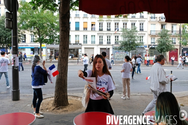 Manifestation contre les violences et l insecurtite envers les Asiatiques