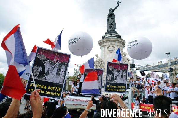 Manifestation contre les violences et l insecurtite envers les Asiatiques