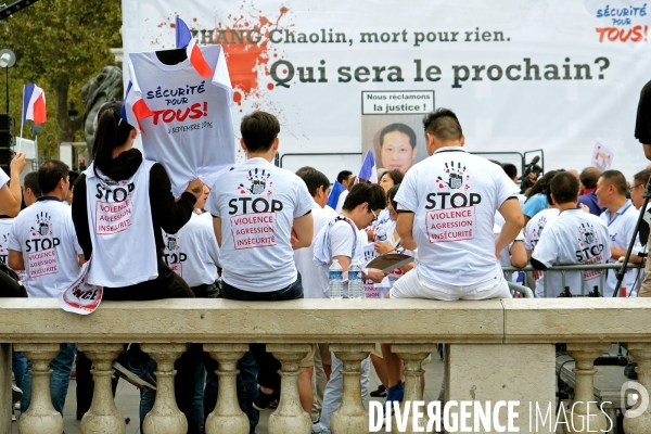 Manifestation contre les violences et l insecurtite envers les Asiatiques