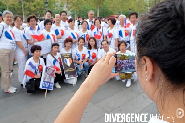 Manifestation contre les violences et l insecurtite envers les Asiatiques