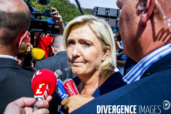 Rentrée politique de Marine Le Pen.