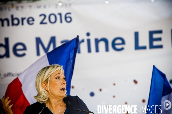 Rentrée politique de Marine Le Pen.
