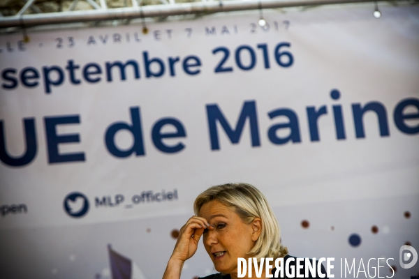 Rentrée politique de Marine Le Pen.