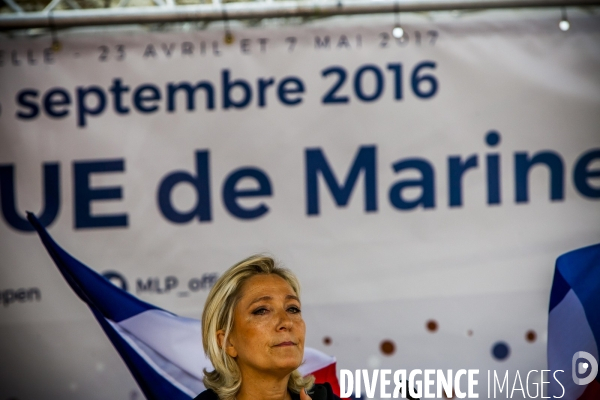 Rentrée politique de Marine Le Pen.