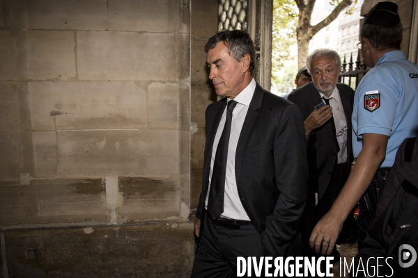 Ouverture du procès pour fraude fiscale de Jérome CAHUZAC et de son ex-épouse Patricia MENARD devant la 32ème chambre du tribunal correctionnel de Paris.