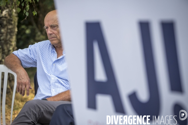 Alain Juppé , rentrée politique à Chatou