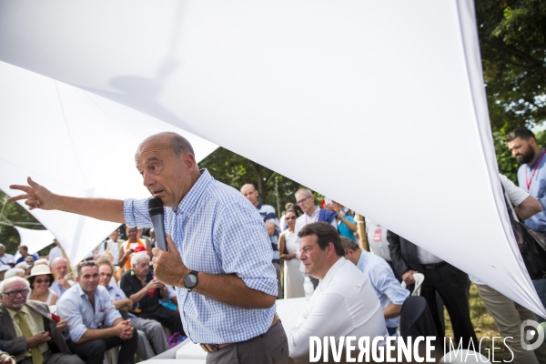 Alain Juppé , rentrée politique à Chatou