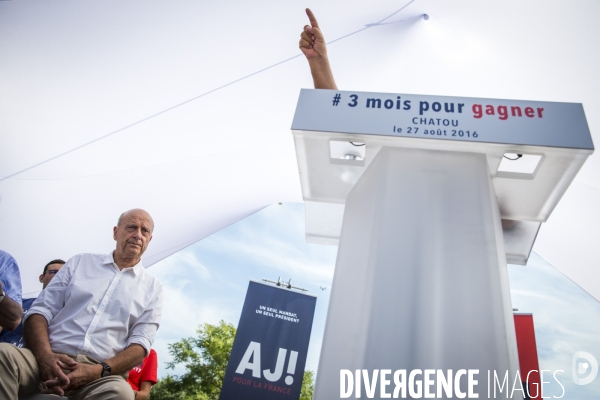 Alain Juppé , rentrée politique à Chatou