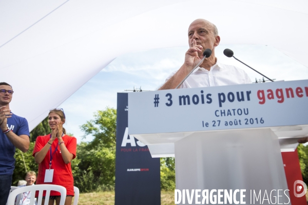 Alain Juppé , rentrée politique à Chatou