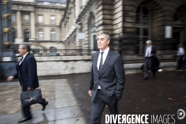 Ouverture du procès pour fraude fiscale de Jérome CAHUZAC et de son ex-épouse Patricia MENARD devant la 32ème chambre du tribunal correctionnel de Paris.