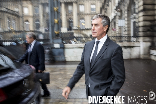 Ouverture du procès pour fraude fiscale de Jérome CAHUZAC et de son ex-épouse Patricia MENARD devant la 32ème chambre du tribunal correctionnel de Paris.