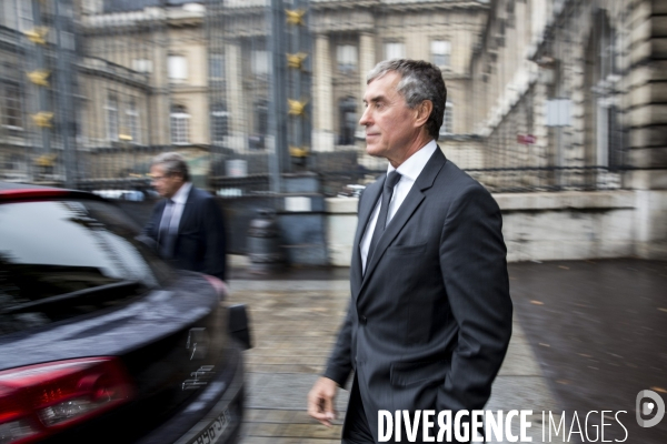 Ouverture du procès pour fraude fiscale de Jérome CAHUZAC et de son ex-épouse Patricia MENARD devant la 32ème chambre du tribunal correctionnel de Paris.