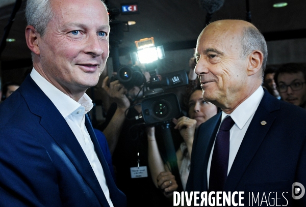 Arnaud Monteboug avec Alain Juppé