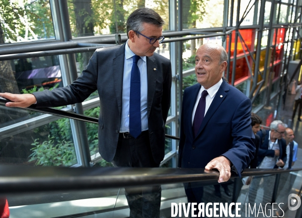 Arnaud Monteboug avec Alain Juppé