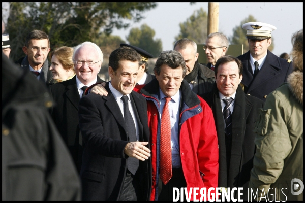 Deplacement de nicolas sarkozy en camargues