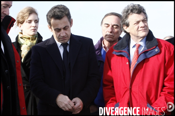 Deplacement de nicolas sarkozy en camargues