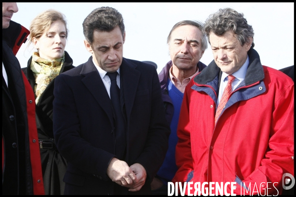 Deplacement de nicolas sarkozy en camargues