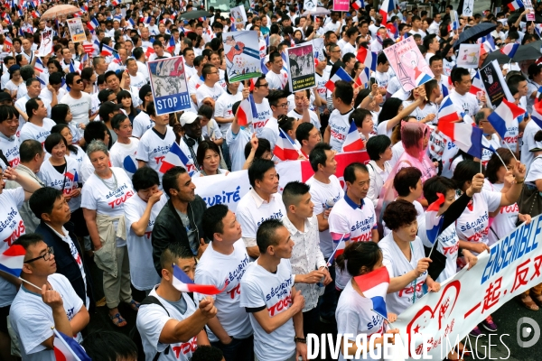 Manifestation contre les violences et l insecurtite envers les Asiatiques