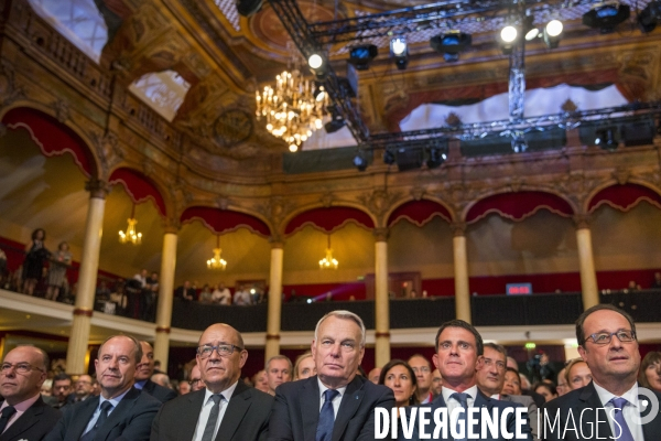 François Hollande: discours salle Wagram