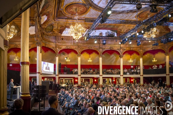 François Hollande: discours salle Wagram